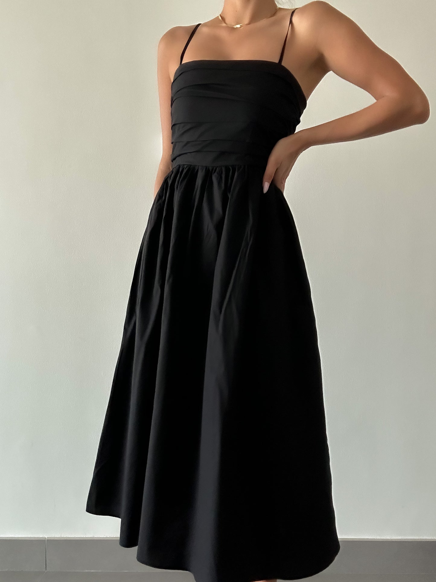 Carlie Summer Dress - Black