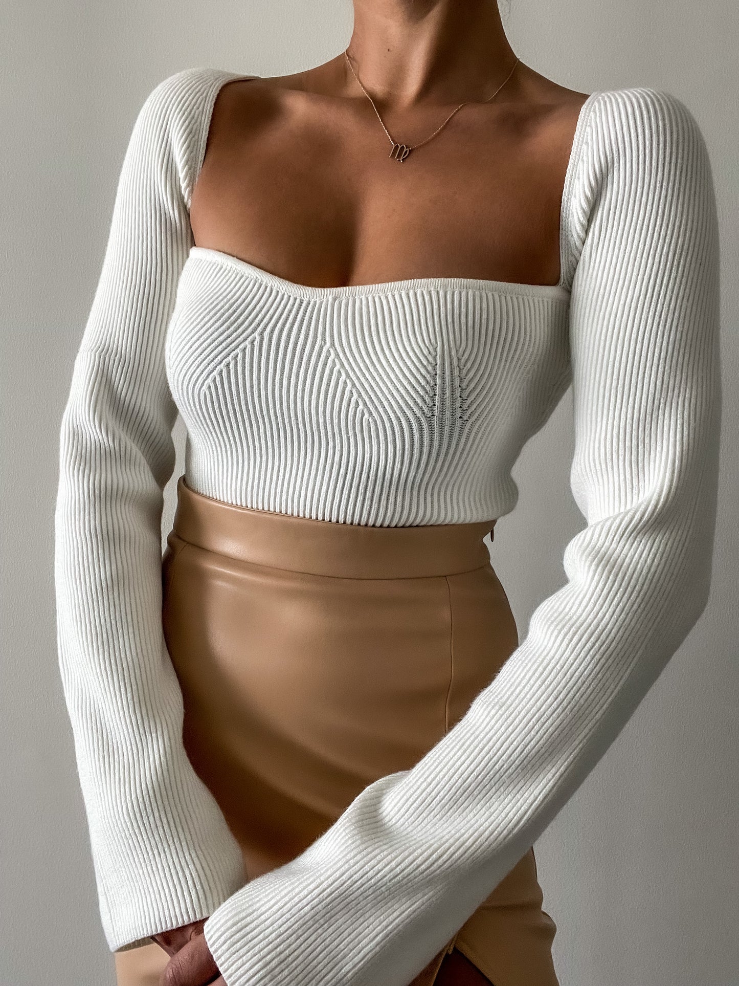 Natalie Sweater - White